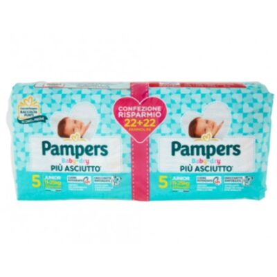 PAMPERS BABY DRY 5 PACCO CONVENIENZA JUNIOR 11-25KG 44PZ