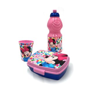 Set Merenda Con Borraccia E Bicchiere Minnie Disney