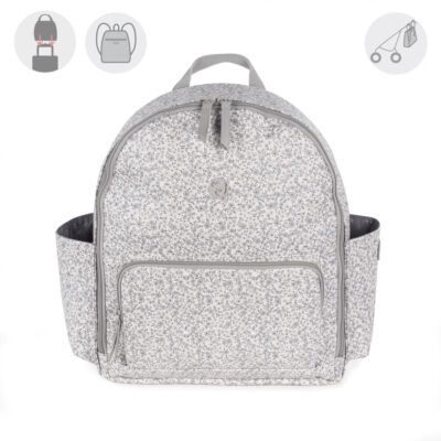 ZAINO PASITO A PASITO FLOWER MELLOW GRIGIO