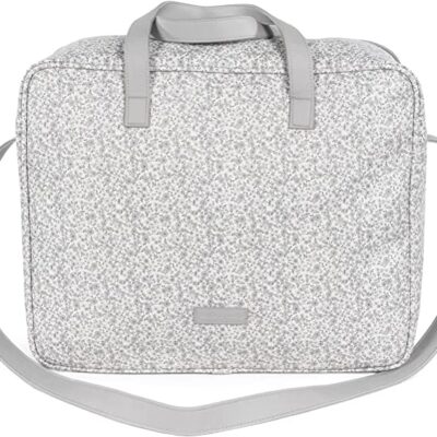 Borsa Parto Pasito a Pasito Flower Mellow Grigia