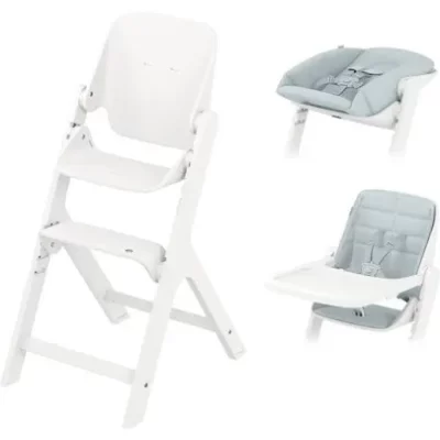 Seggiolone Nesta con kit neonato e bambino bianco