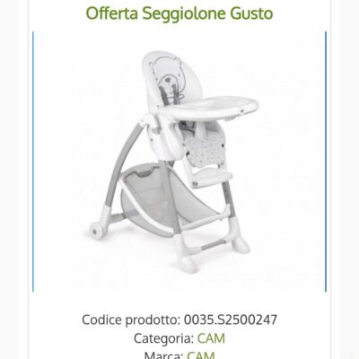 Cam Seggiolone Pappa Gusto