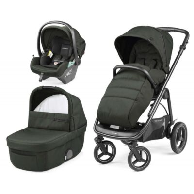 Trio Peg Perego Veloce Lounge Green Con Borsa in Regalo e home stand