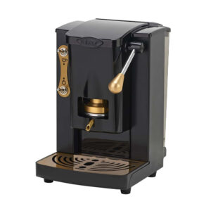 faber macchina da caffè a cialde piccola slot brass edit. total black