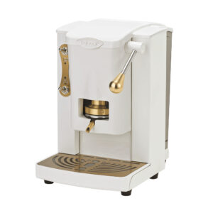 Faber macchina da caffè a cialde piccola slot brass edit. total white