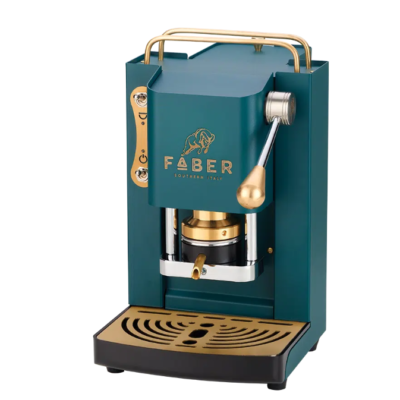 Faber macchina da caffè a cialde pro deluxe britsh green