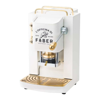 Faber macchina da caffè a cialde pro deluxe pure white