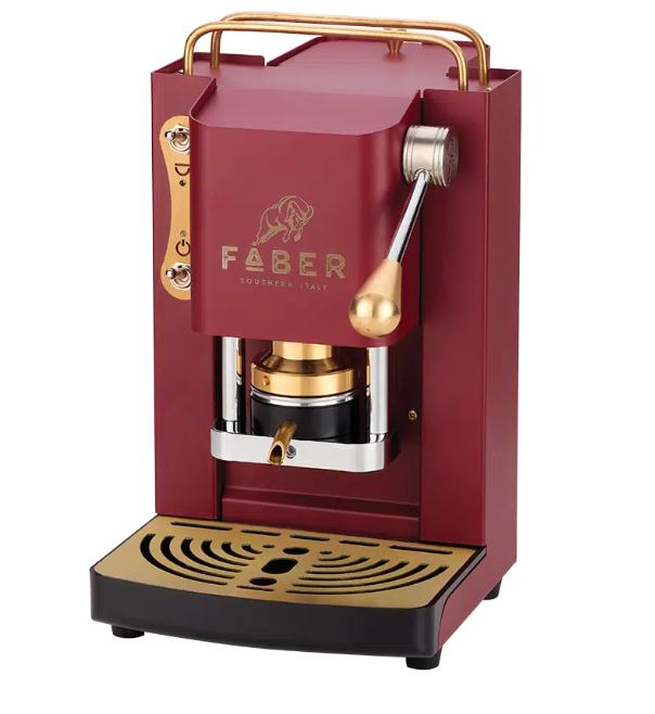Faber macchina da caffè a cialde mini deluxe cherry red - Prezzo Reale