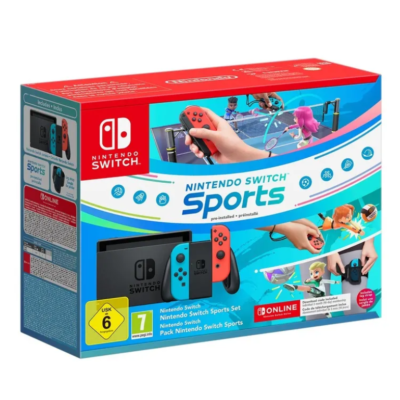 Switch console 1.1 neon blue/neon red+switch sport+ fascia + 3 mesi online GARANZIA ITALIA