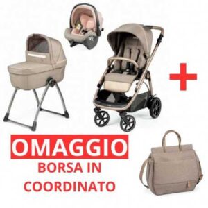 PEG PEREGO VELOCE BELVEDERE SLK MON AMOUR TRIO 2024 CON HOME STAND E BORSA IN OMAGGIO