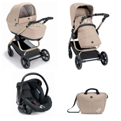 Cam Techno+Mod Babila Trio 564 Seggiolino Auto Area Zero+ 2024 (Beige)