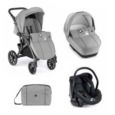 Trio Cam Dinamico Smart Romantic Grigio Chiaro Con Telaio Nero Con  Seggiolino Area 0