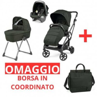 Trio Peg Perego Vivace Belvedere SLK (GREEN)+Borsa In OMaggio