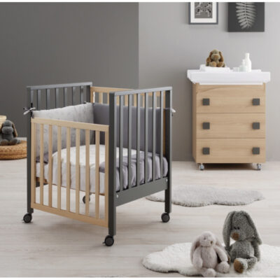 Lettino Erbesi Evolution Titanio   -con doppio materasso e Completo Piumone