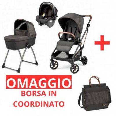 Trio Peg Perego Vivace Belvedere Lounge Modular (500)+ Borsa In Omaggio