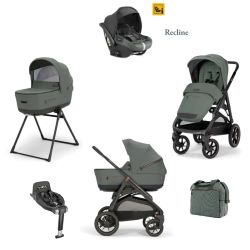 Trio Inglesina Sistema Quattro Aptica XT Taiga Green   Darwin Recline i-Size 2024+ Base Auto 360°