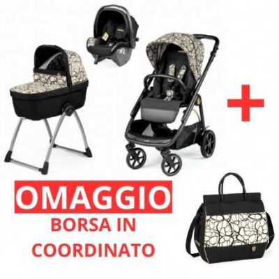 Peg Perego Trio Veloce  Belvedere Lounge Modular (GRAPHIC GOLD)+Borsa In Omaggio 2024