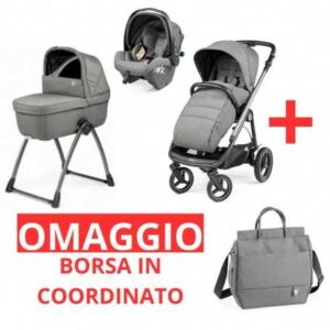 Peg Perego Trio Veloce TC Belvedere Lounge Modular (Mercury)+ Borsa In Omaggio  2024