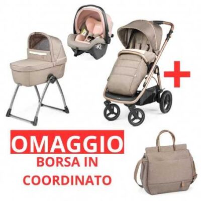 Peg Perego Trio Veloce TC Belvedere Lounge Modular (Mon Amour)+ Borsa In Omaggio  2024