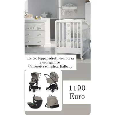 Trio Tic Toc Con Cameretta Italbaby