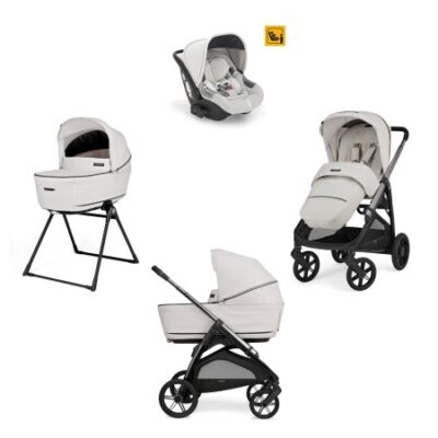 Trio System Quattro Inglesina Aptica 2025 cn seggiolino Darwin Opal Ivory con la Borsa Day Bag in Regalo