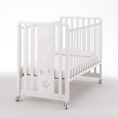 Lettino Evolutivo Glam 1*9 Bianca Stelle