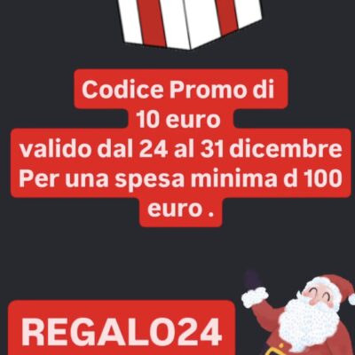 Codice Sconto 10 euro dal 24 al 31 Dicembre 2024