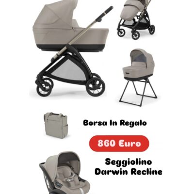 System Quattro Electa 2024 Darwin Recline Buttery Beige Con la Borsa in Regalo