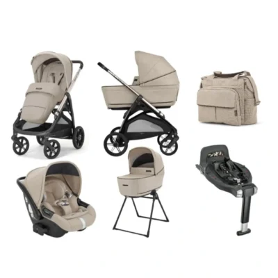 Kit Inglesina Aptica Pashimna Beige 2025 Recline Con Borsa Dual Bag e base rotante