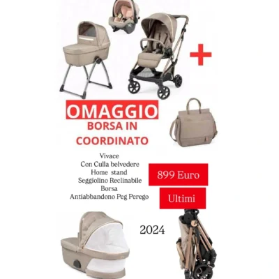 Promozione Ultimi Disponibile Trio 2024 Vivace Mon Amour Lounge con borsa