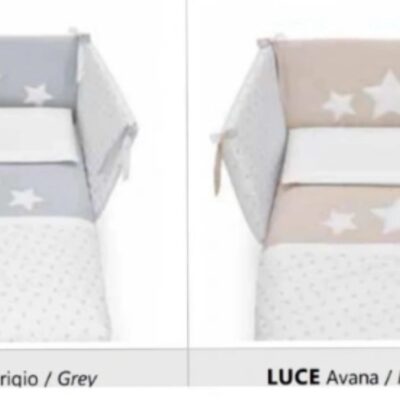 Glam Bianco-Lava 1*9 Stelle Con Tessile Luce
