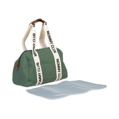Childhome – Borsa Cambio Mommy Club Signature – Include Fasciatoio Portatile – Colori Childhome: Verde