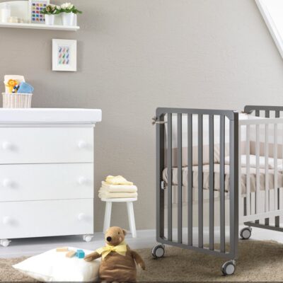 Lettino ANTRACITE Trasformer Pali 9in1 Completo