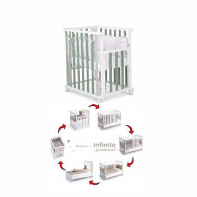 Lettino Evolutivo Infinito 2026 Bianca/Salvia