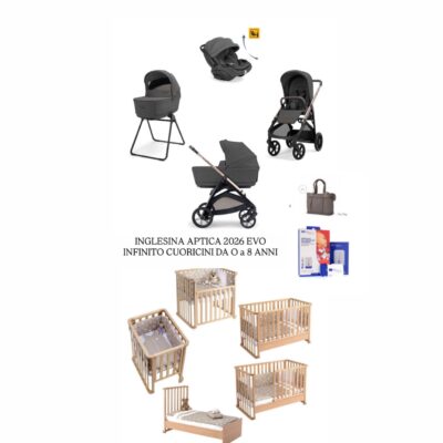 INGLESINA APTICA 2026 EVO
INFINITO CUORICINI DA O a 8 ANNI