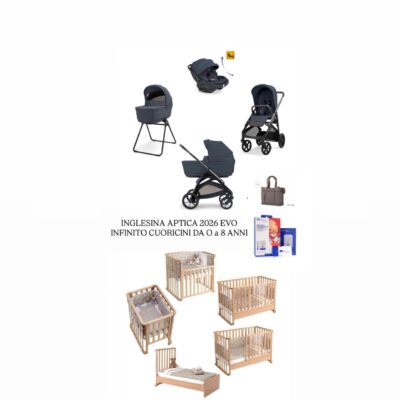 INGLESINA APTICA 2026 EVO
INFINITO CUORICINI DA O a 8 ANNI