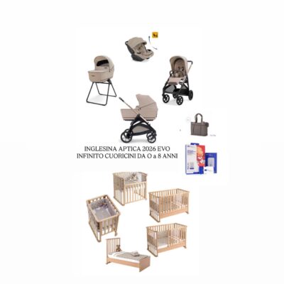 INGLESINA APTICA 2026 EVO
INFINITO CUORICINI DA O a 8 ANNI