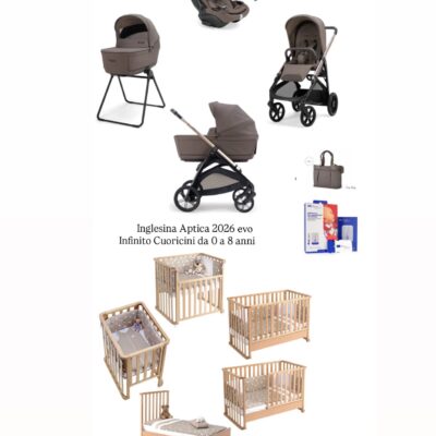 INGLESINA APTICA 2026 EVO
INFINITO CUORICINI DA O a 8 ANNI