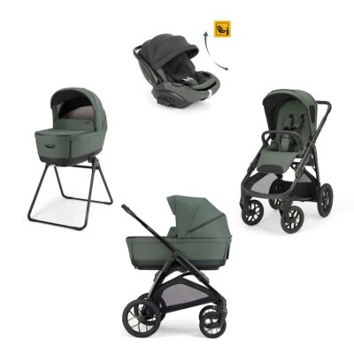 Prenota Aptica xt system quattro TAIGA GREEN con borsa in regalo e seggiolino auto darwin infant recline evo – inglesina