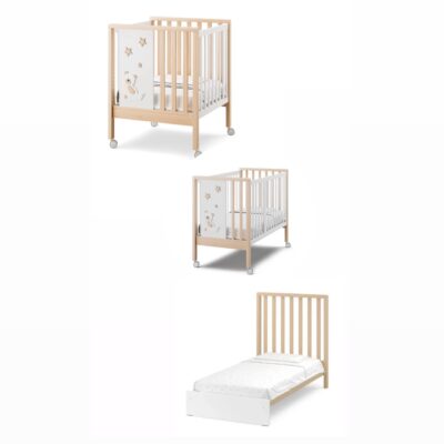 Erbesi Lettino Maxi Cucu’ Full BIANCO-LEGNO PROMOZIONE LIMITATA