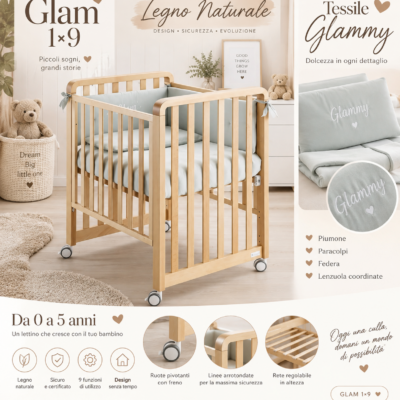 Glam 1*9 Legno Naturale Tessile Glammy