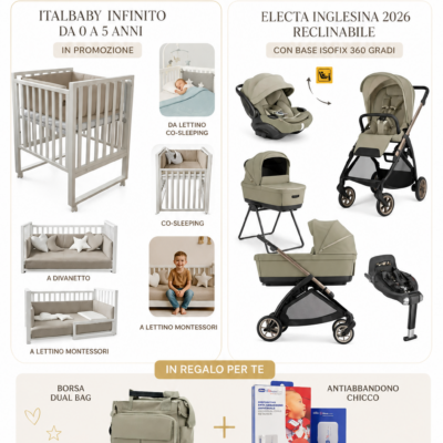 Kit Nascita Promo 2026 Electa 2026 Recline e lettino Italbaby infinito