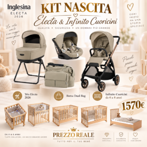 Kit Nascita Electa Darwin 2026 e Infinito cuoricini